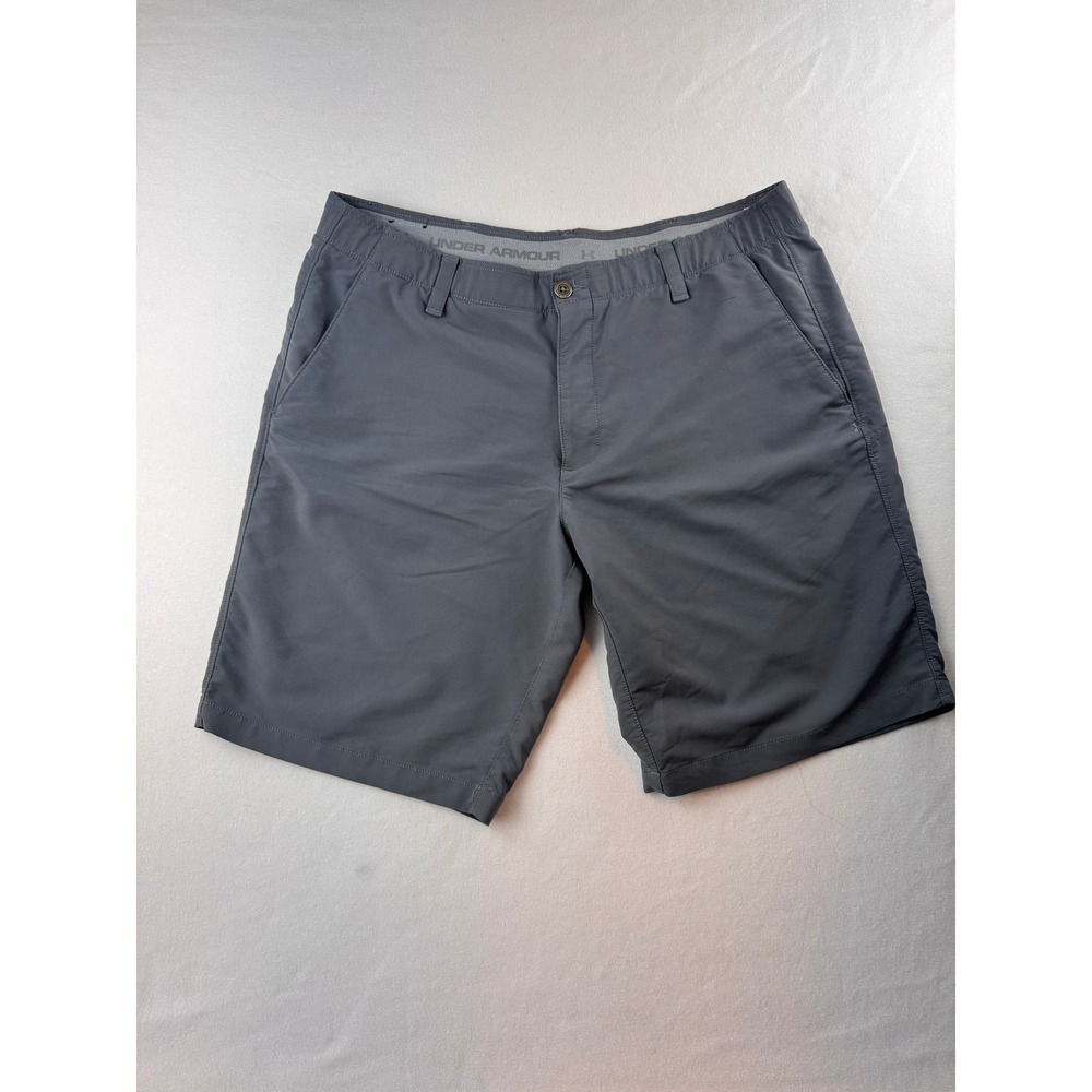 Under Armour HeatGear Golf Shorts Gray Men's 40 Performance Stretch Casual